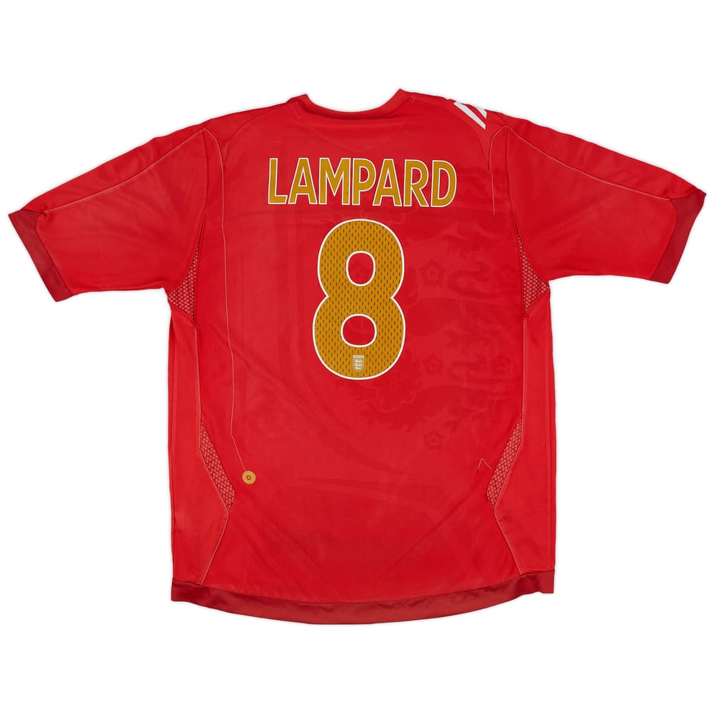 2006-08 England Away Shirt Lampard #8 - 5/10 - (L)