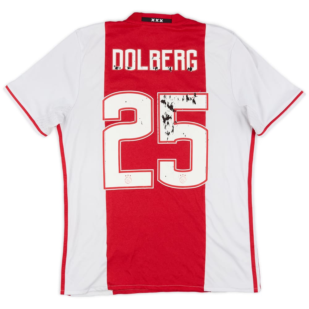 2016-17 Ajax Home Shirt Dolberg #25 - 3/10 - (L)