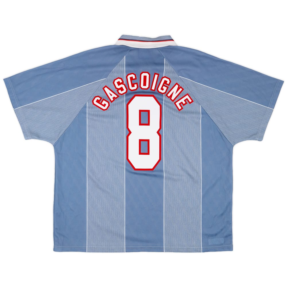 1996-97 England Away Shirt Gascoigne #8 - 6/10 - (XXL)