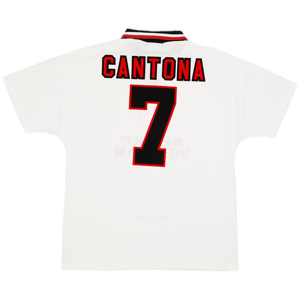 1996-97 Manchester United Away Shirt Cantona #7 - 8/10 - (L)