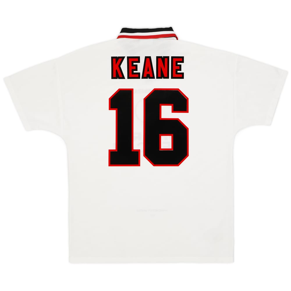 1996-97 Manchester United Away Shirt Keane #16 - 8/10 - (L)