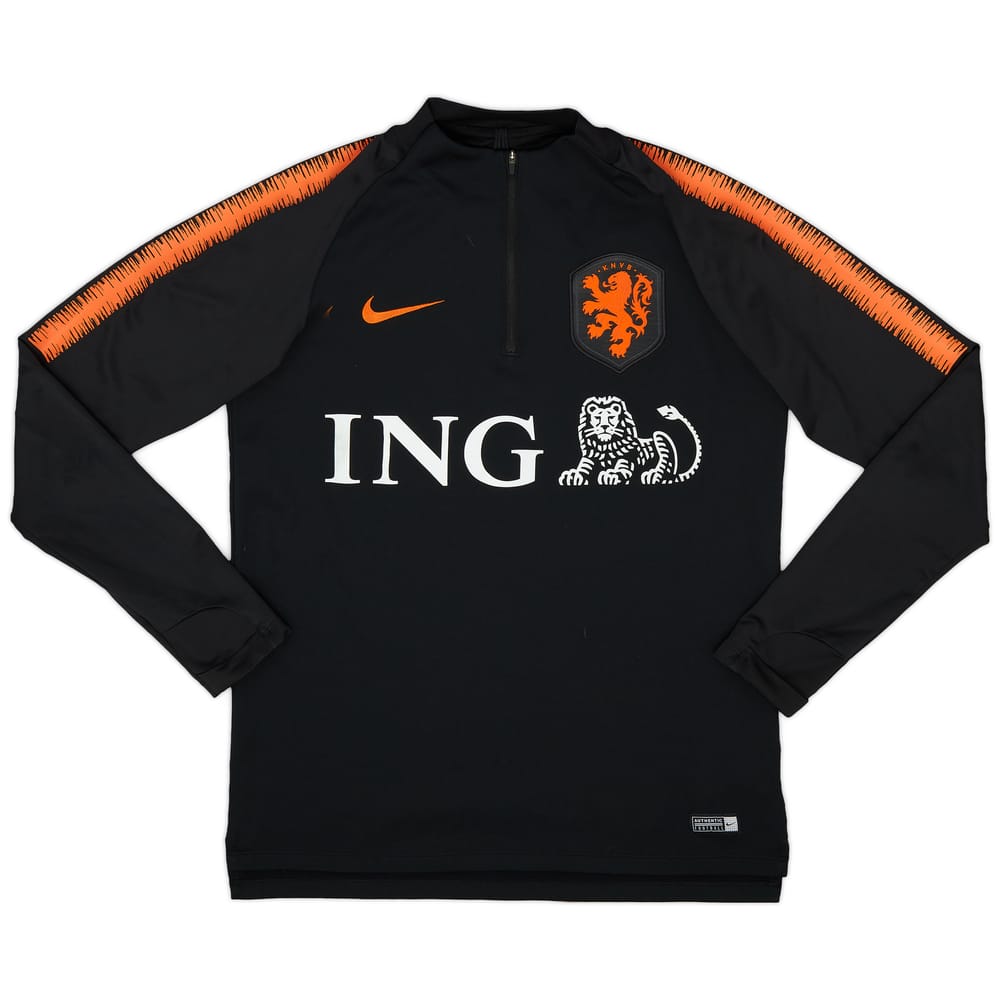 2018-19 Netherlands Nike 1/4 Zip Drill Top - 8/10 - (M)