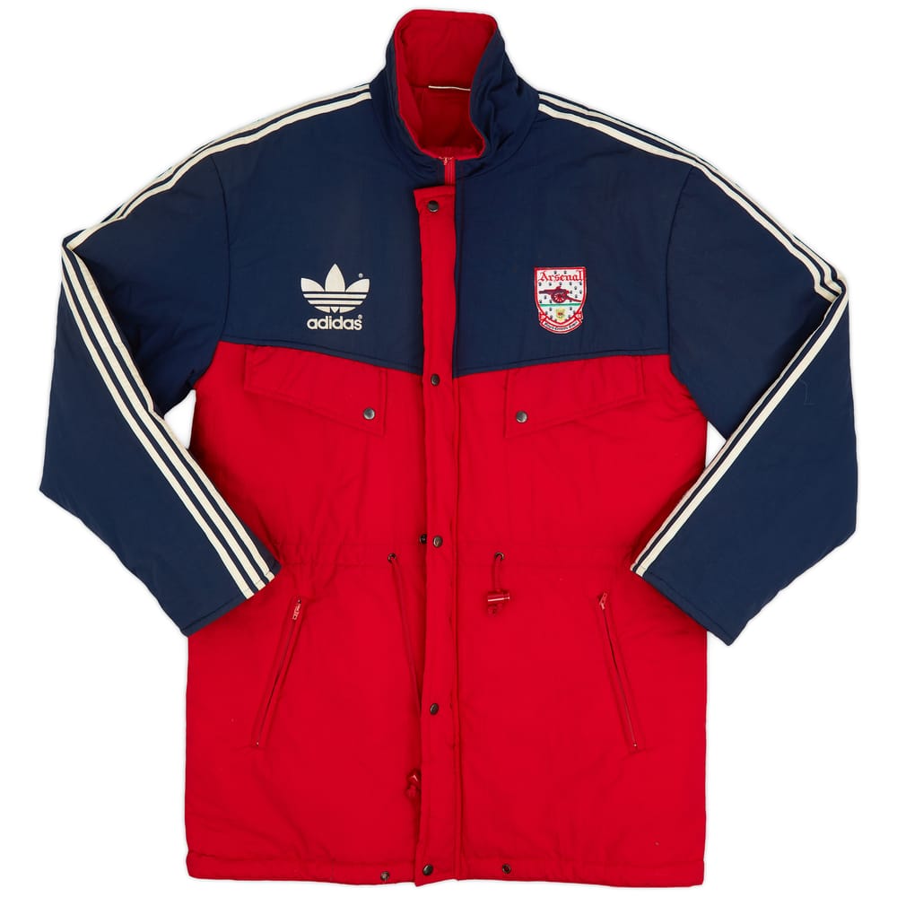 1990-91 Arsenal adidas Padded Bench Coat - 9/10 - (L)