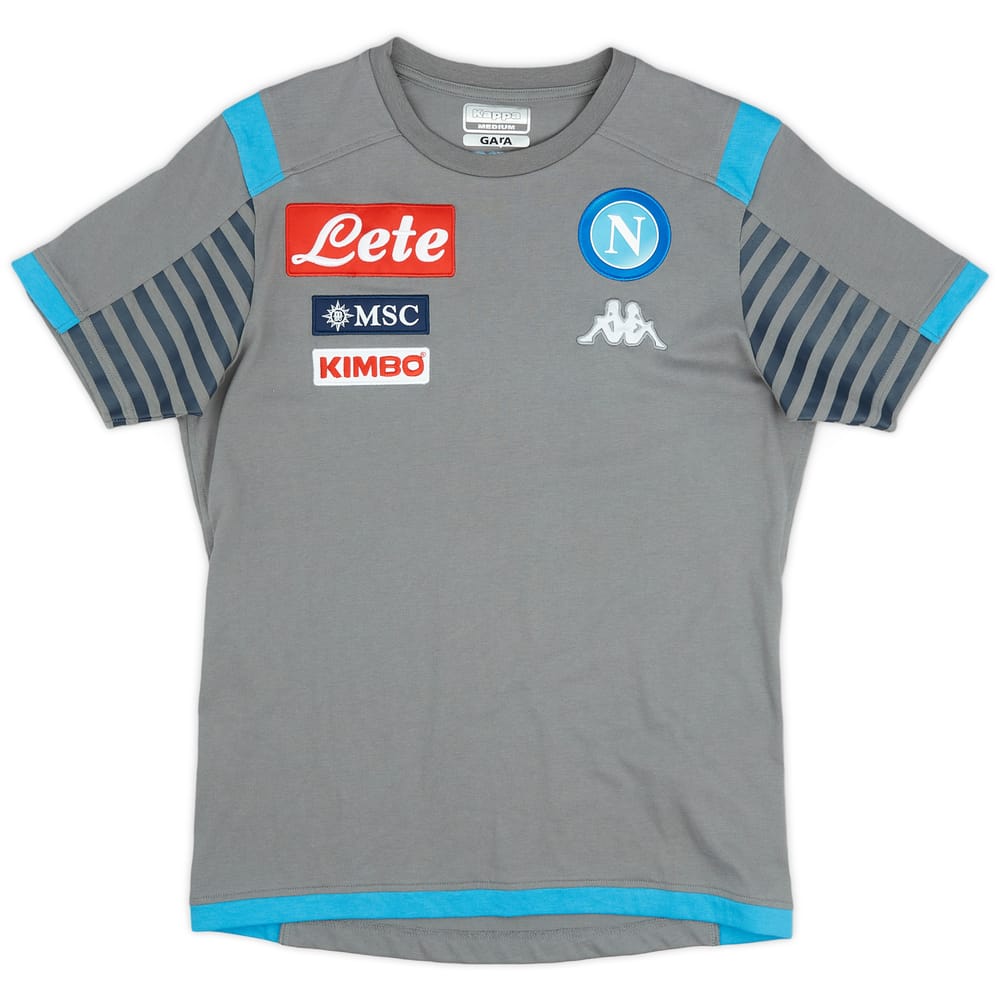 2017-18 Napoli Kappa Training Shirt - 9/10 - (M)