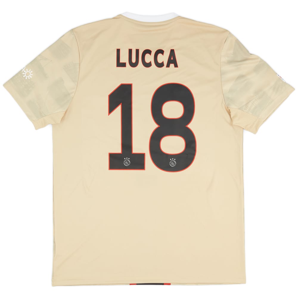 2022-23 Ajax Match Issue Europa League Third Shirt Lucca #18