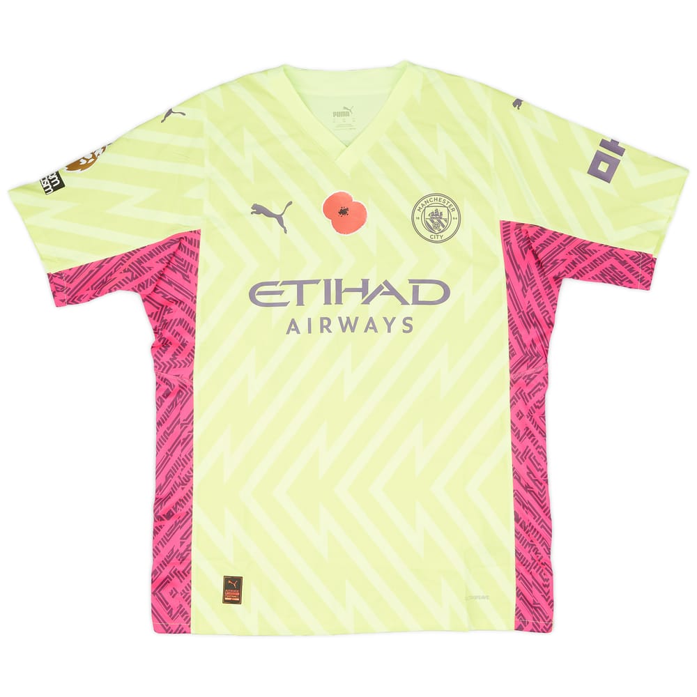 2023-24 Manchester City Match Issue GK Shirt Ederson M. #31
