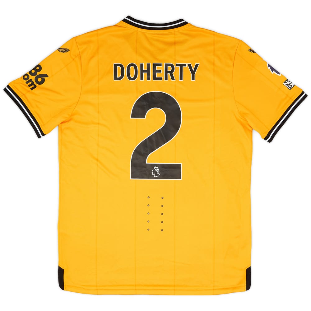 2023-24 Wolves Match Issue Home Shirt Doherty #2