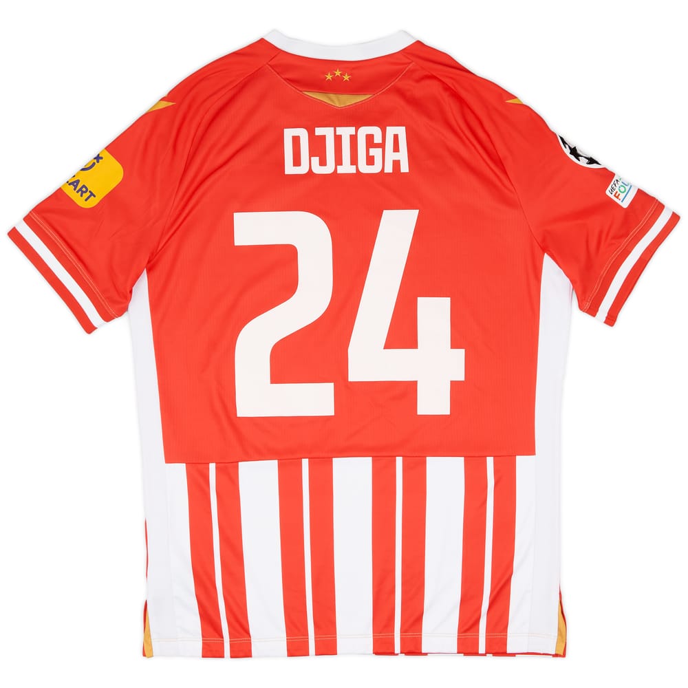 2023-24 Red Star Belgrade Match Issue Champions League Home Shirt Djiga #24