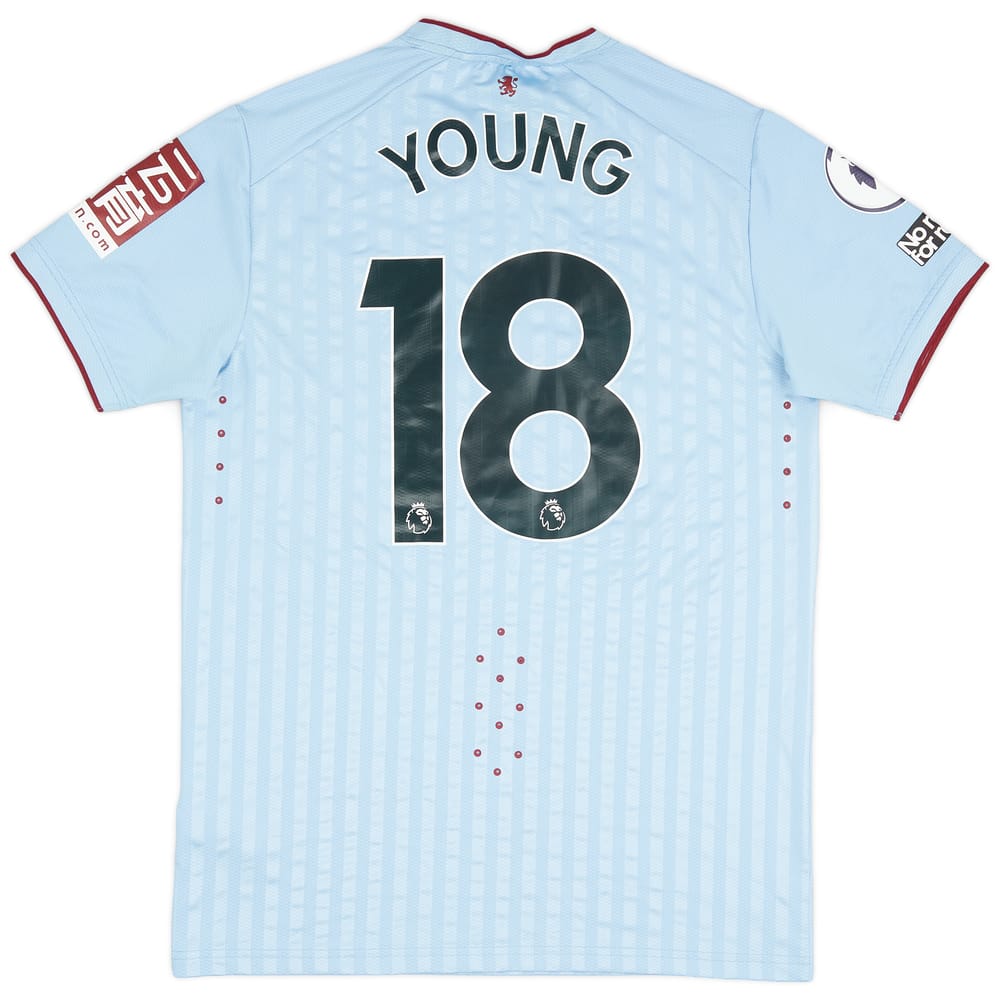 2022-23 Aston Villa Match Issue Away Shirt Young #18