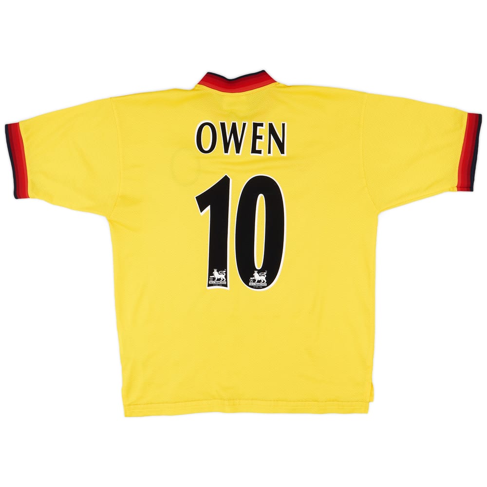 1997-99 Liverpool Away Shirt Owen #10 - 8/10 - (L)