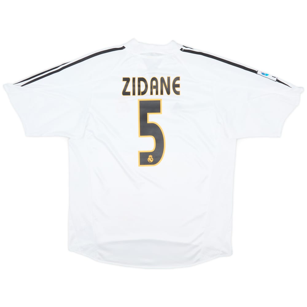 2004-05 Real Madrid Home Shirt Zidane #5 - 6/10 - (XL)