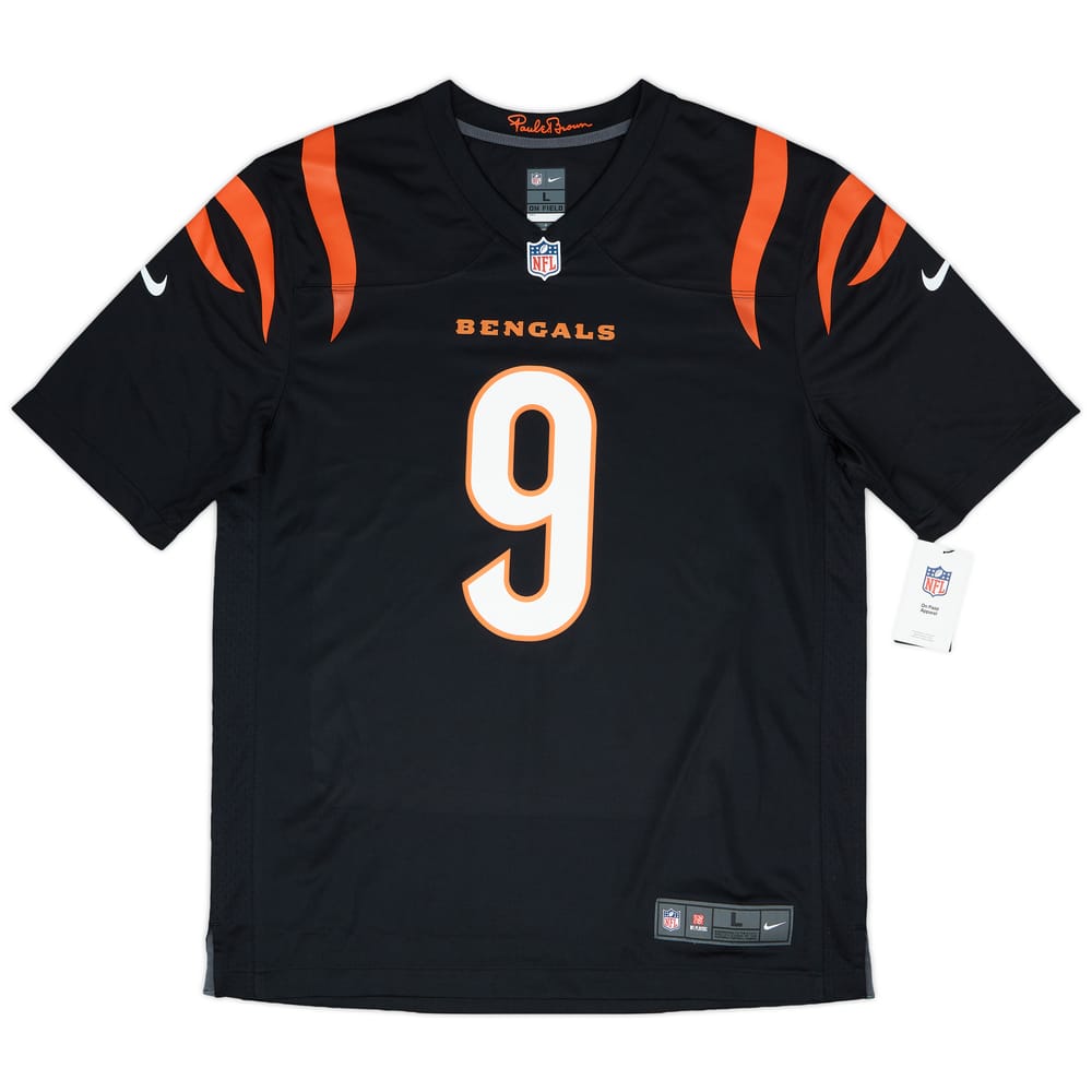2021-24 Cincinnati Bengals Burrow #9 Nike Game Home Jersey (L)