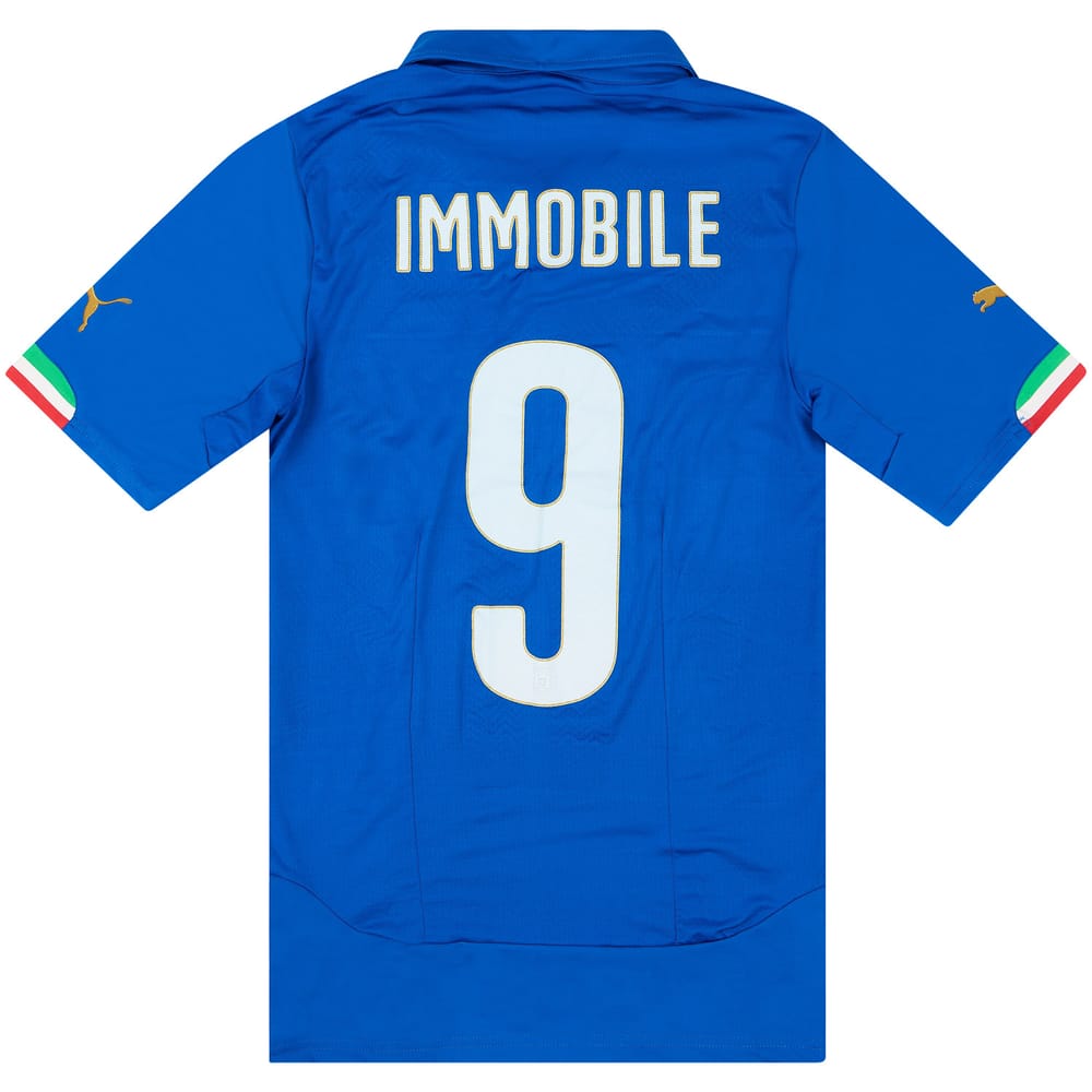 2014-15 Italy Match Issue Home Shirt Immobile #9