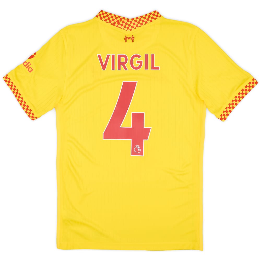 2021-22 Liverpool Third Shirt Virgil #4 - 8/10 - (S)