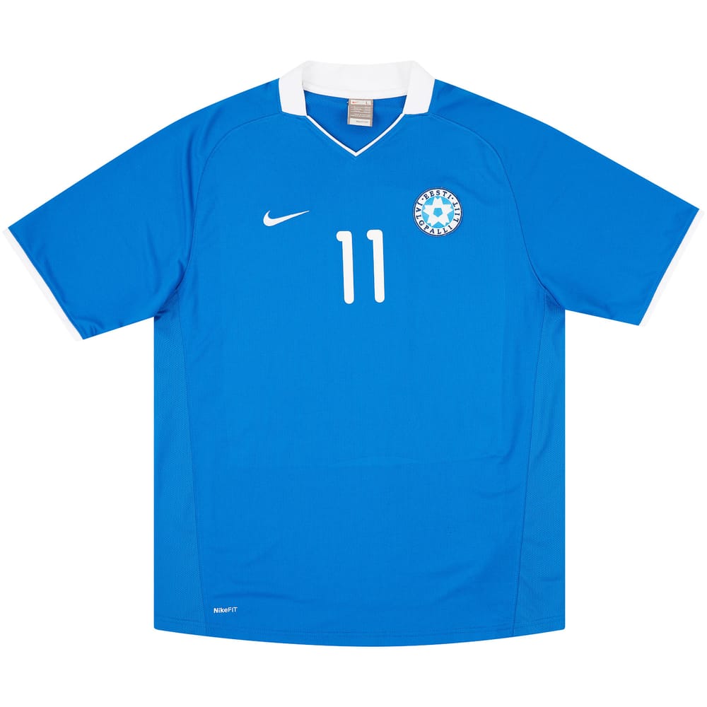 2008-09 Estonia Match Issue Home Shirt #11
