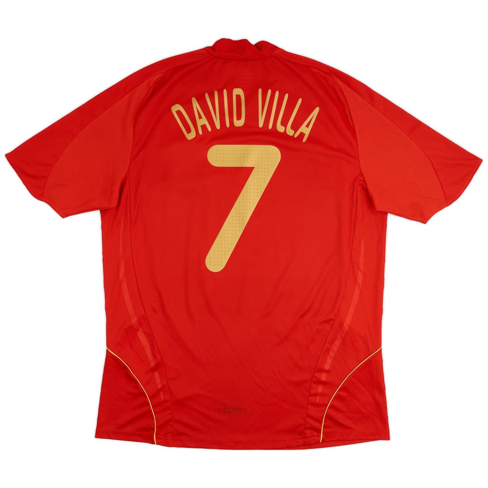 2007-09 Spain Home Shirt David Villa #7 - 5/10 - (L)