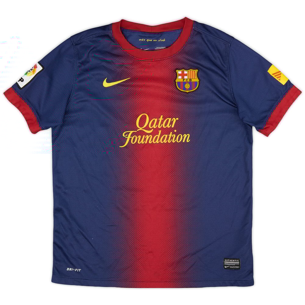 2012-13 Barcelona Home Shirt - 9/10 - (L.Boys)