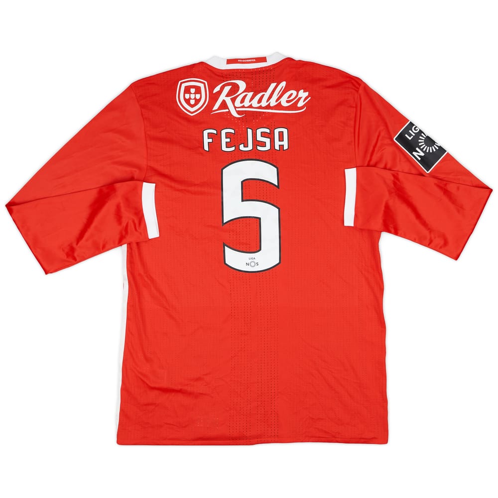2016-17 Benfica Match Issue Home L/S Shirt Fejsa #5