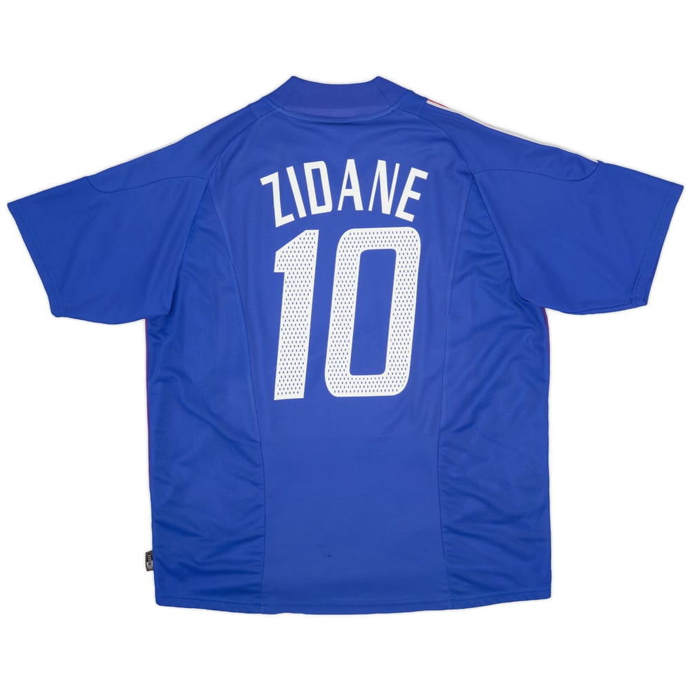 2002-04 France Home Shirt Zidane #10 - 7/10 - (XL)
