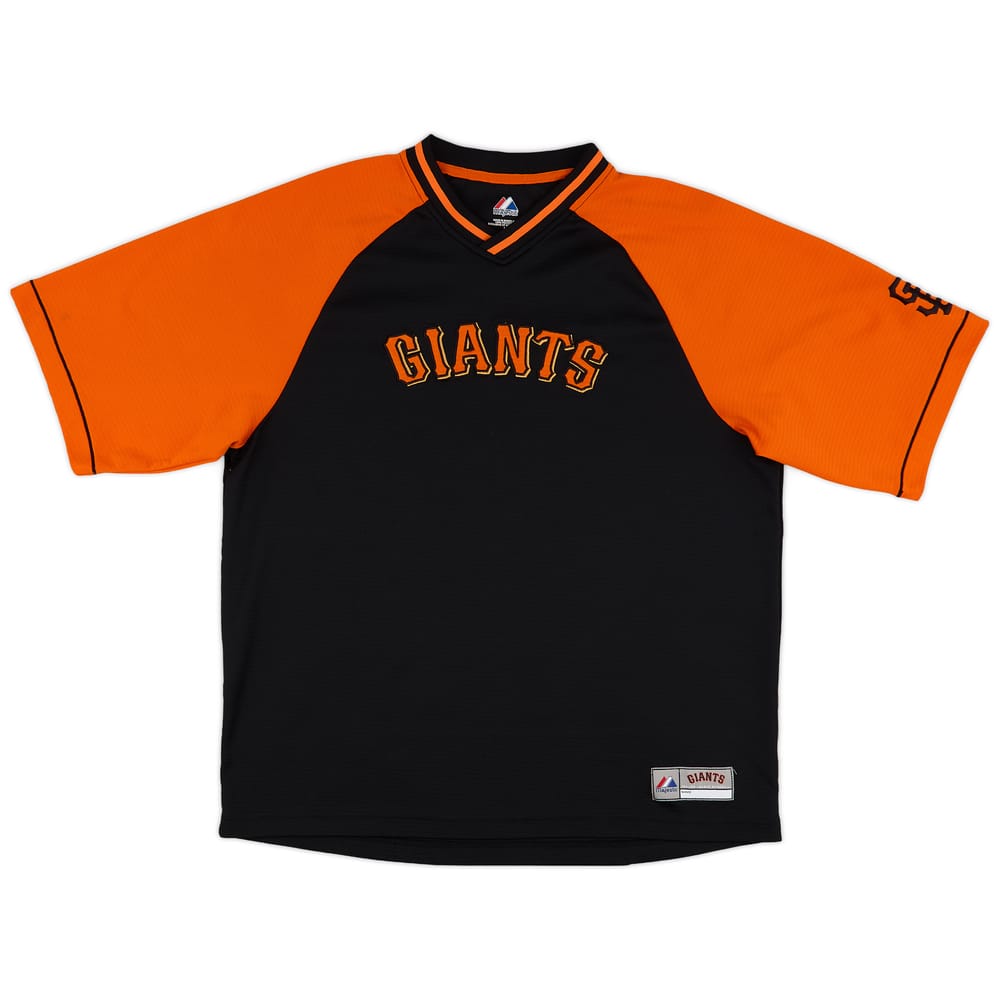 2009 San Francisco Giants Majestic Training Top - 8/10 - (L)