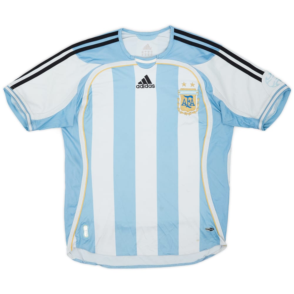 2005-07 Argentina Home Shirt - 6/10 - (L.Boys)
