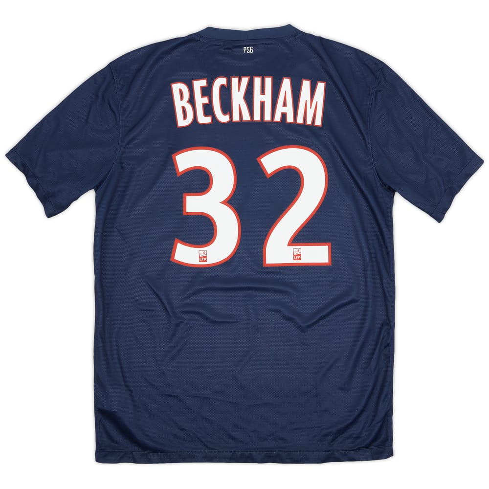 2012-13 Paris Saint-Germain Home Shirt Beckham #32 - 8/10 - (M)