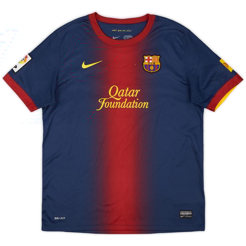 2012-13 Barcelona Home Shirt - 8/10 - (XL.Boys)