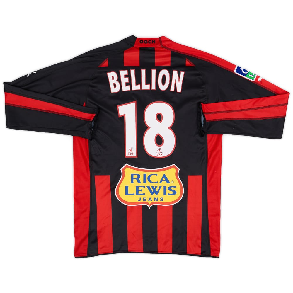 2005-06 Nice Match Issue Home Shirt Bellion #18
