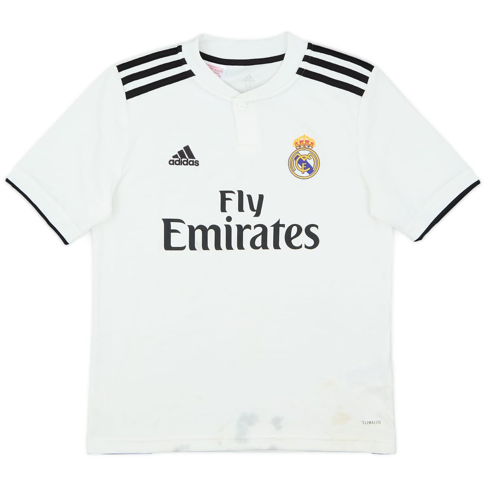 2018-19 Real Madrid Home Shirt - 4/10 - (M.Boys)