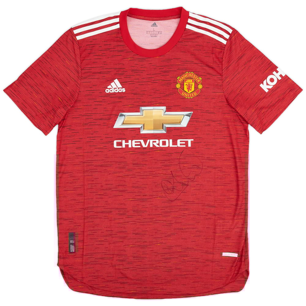 2020-21 Manchester United Authentic Home Shirt - 7/10 - (L)