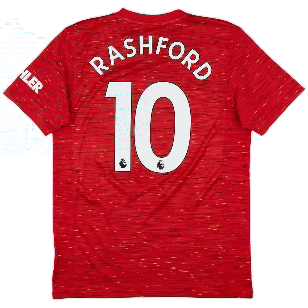 2020-21 Manchester United Home Shirt Rashford #10 - 9/10 - (M)