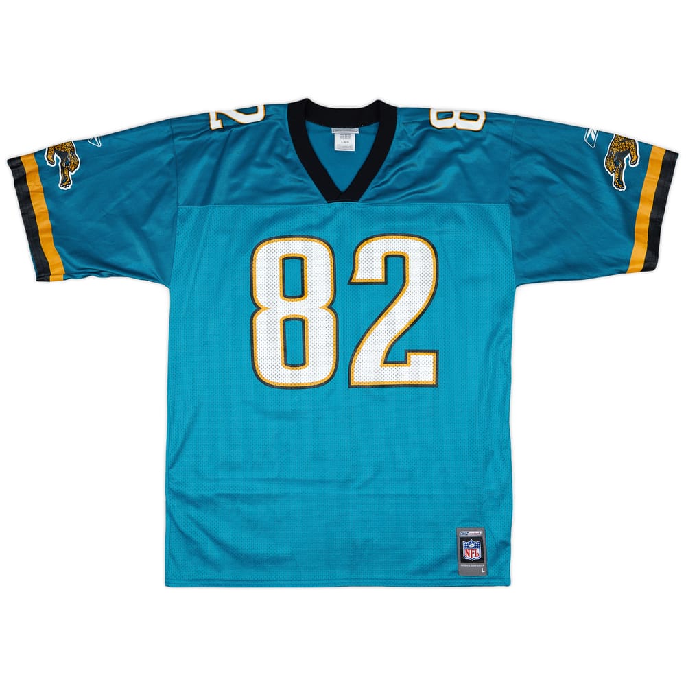 2001 Jacksonville Jaguars Smith #82 Reebok Home Jersey - 9/10 - (L)