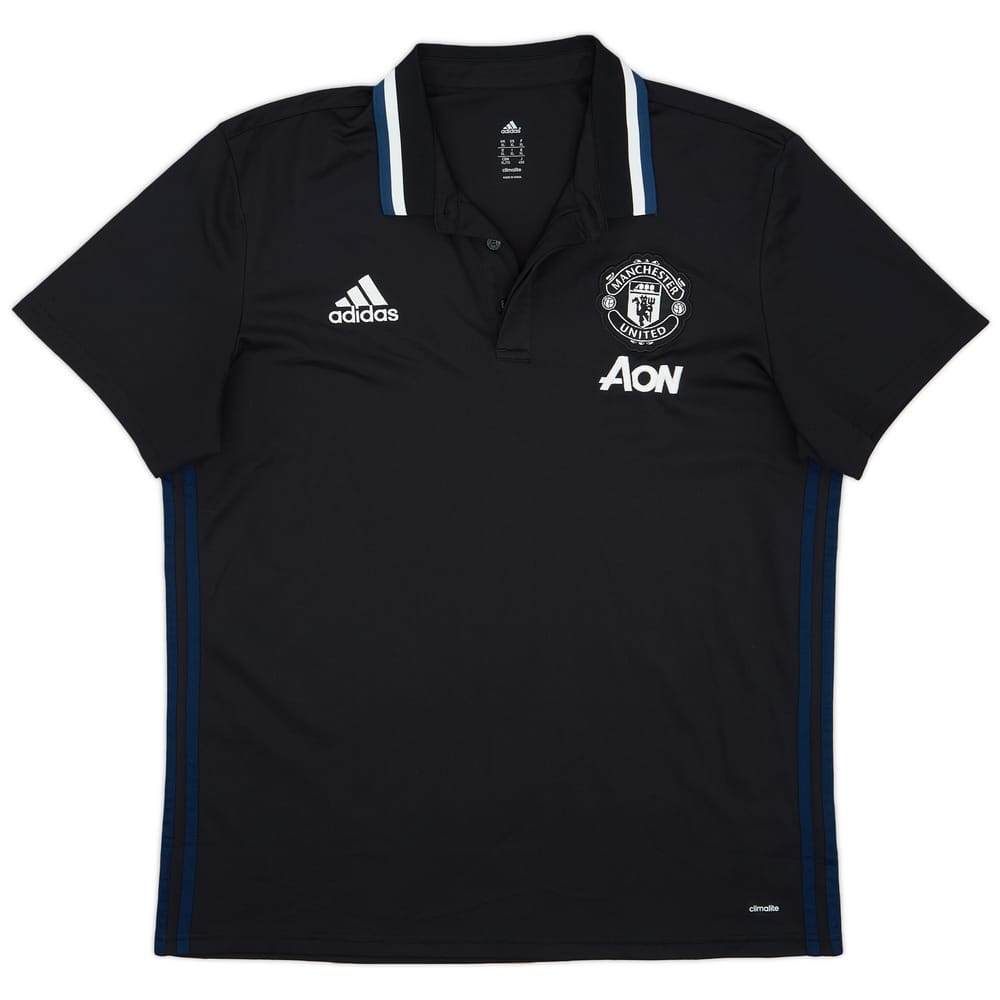 2016-17 Manchester United adidas Polo Shirt - 8/10 - (XL)