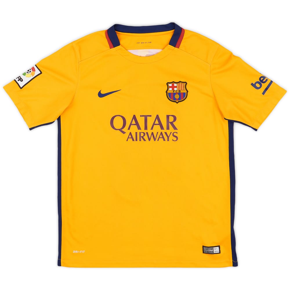 2015-16 Barcelona Away Shirt - 7/10 - (XL.Boys)