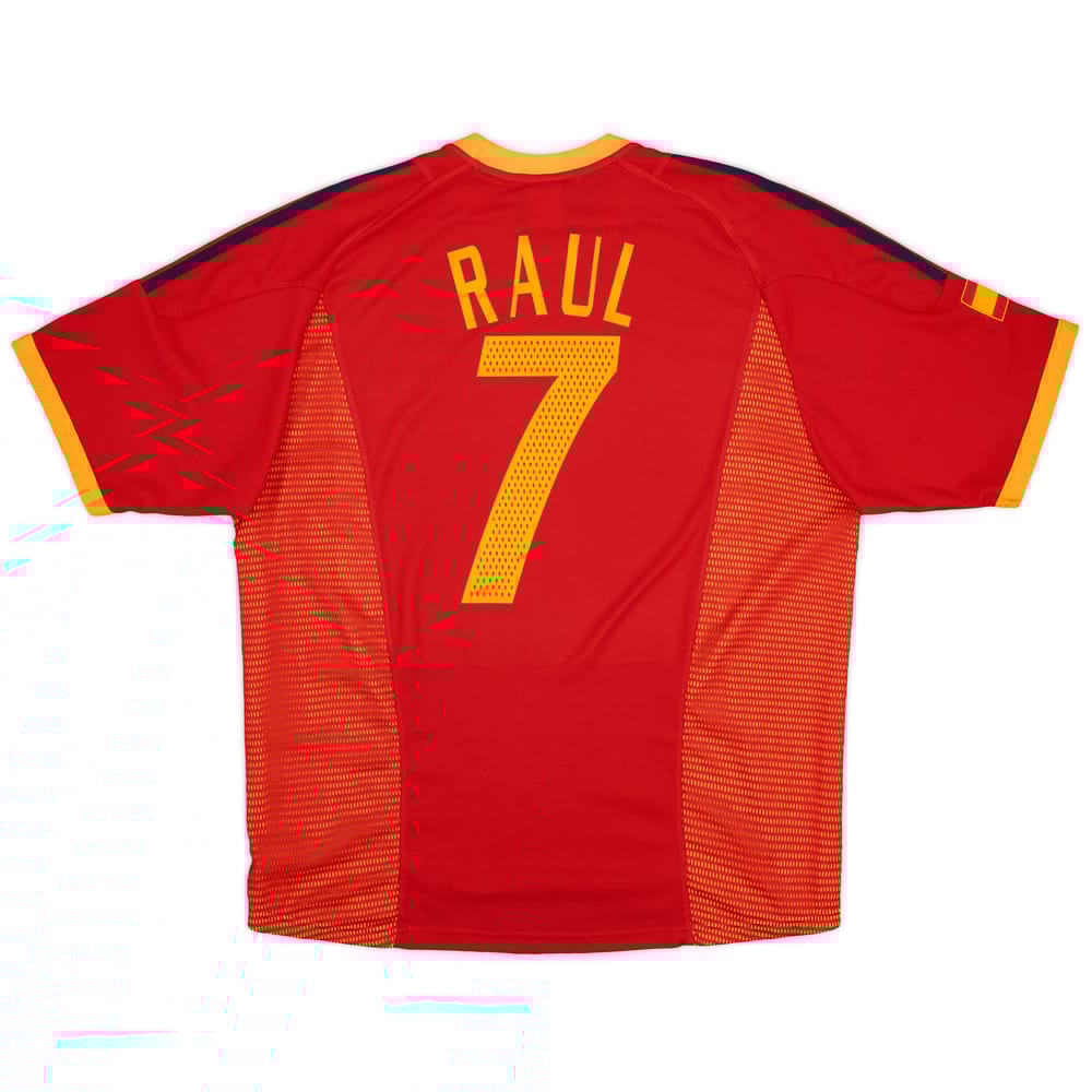 2002-04 Spain Home Shirt Raul #7 - 9/10 - (L)