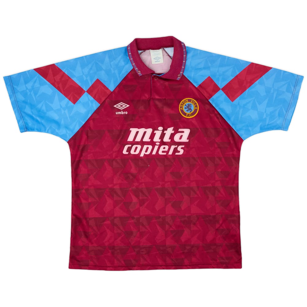 1990-92 Aston Villa Home Shirt - 7/10 - (L)