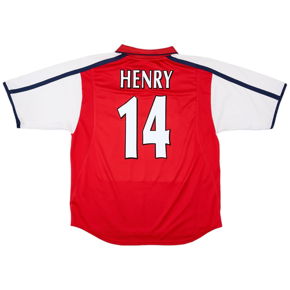 2000-02 Arsenal Home Shirt Henry #14 - 5/10 - (XL)