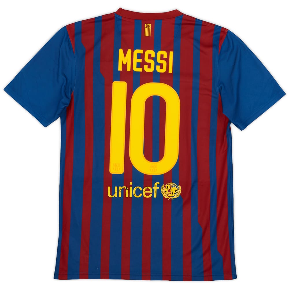 2011-12 Barcelona Basic Home Shirt Messi #10 - 7/10 - (S)