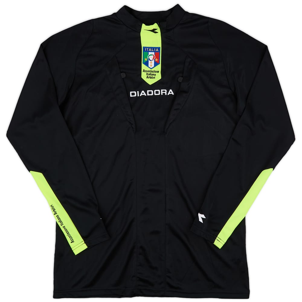 2009-10 Italy Diadora Referee L/S Shirt - 9/10 - (M)