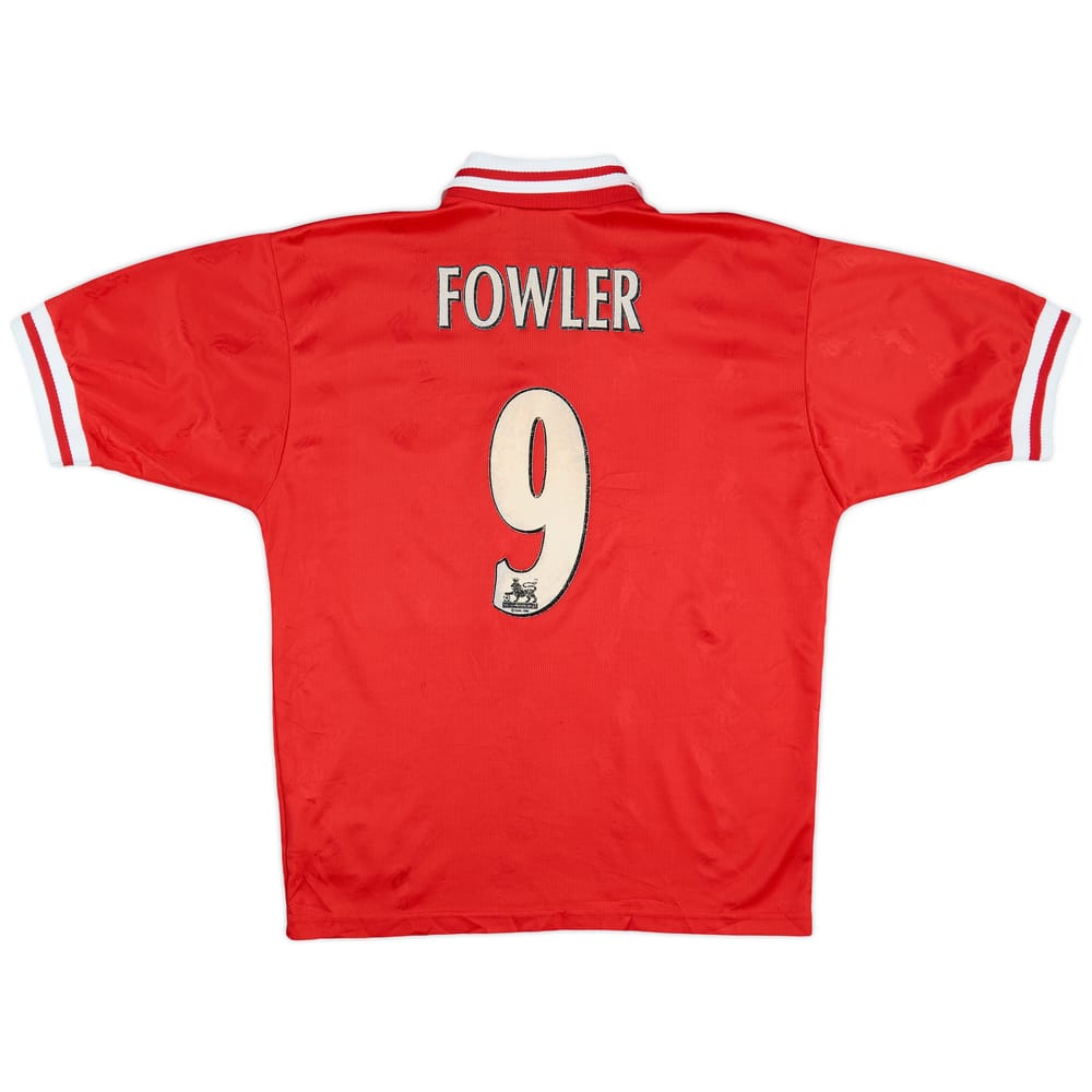 1996-98 Liverpool Home Shirt Fowler #9 - 6/10 - (M)