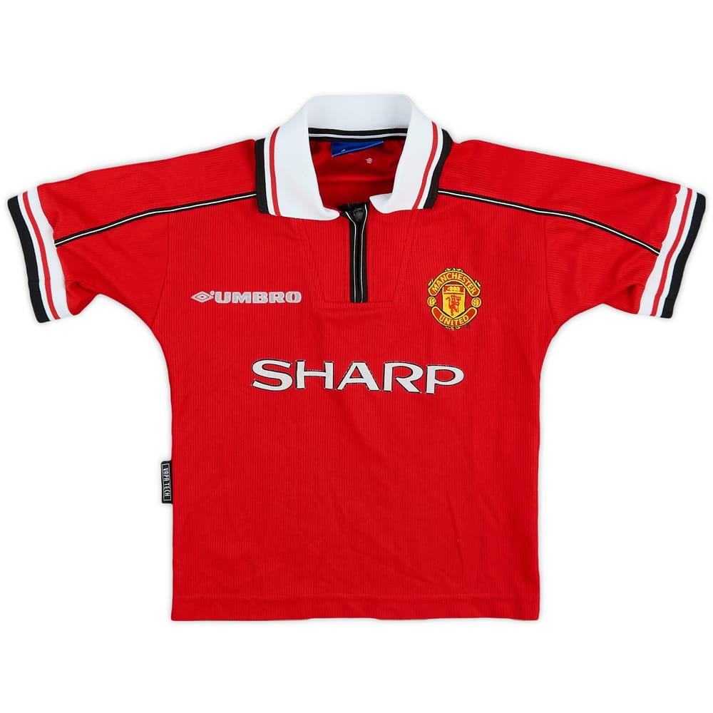 1998-00 Manchester United Home Shirt - 7/10 - (7-8 Years)