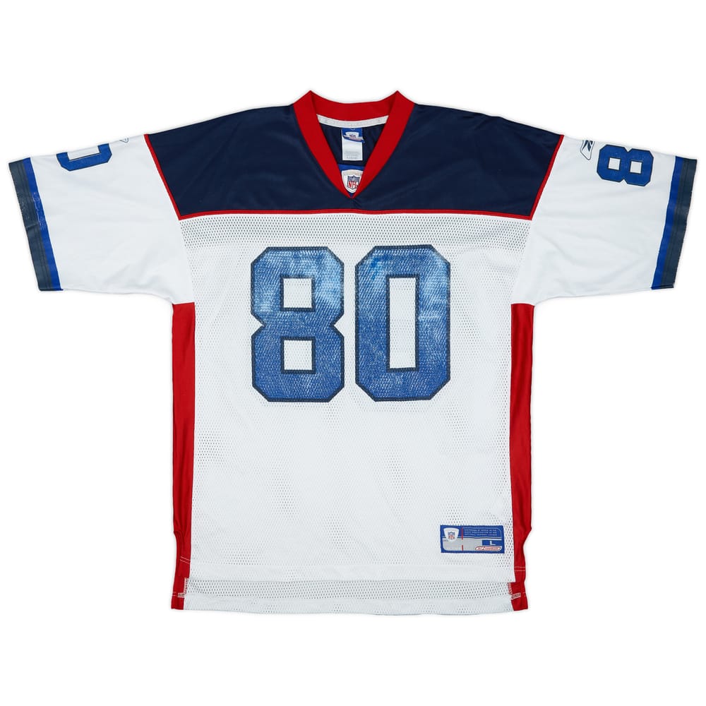2002-04 Buffalo Bills Moulds #80 Reebok On Field Away Jersey - 5/10 - (L)