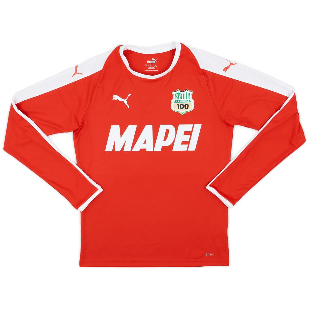 2020-21 Sassuolo Puma 'Centenary' Training L/S Shirt - 8/10 - (S)