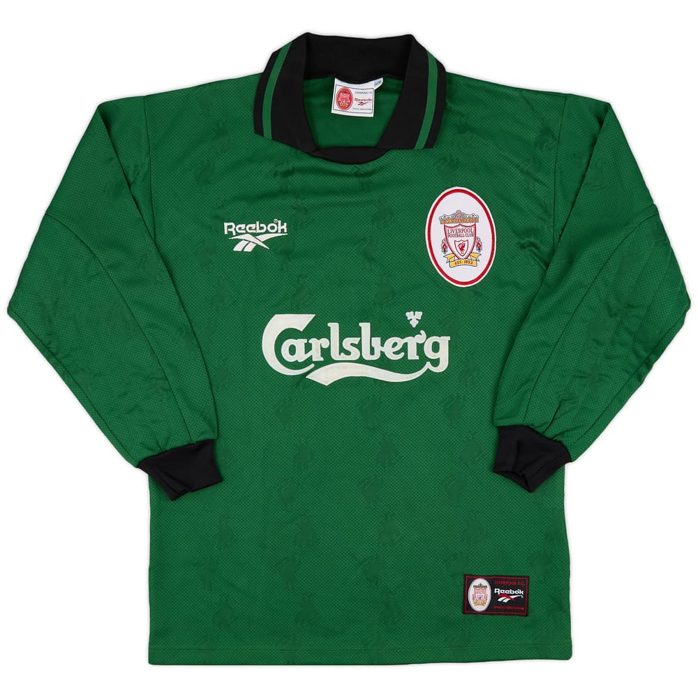 1996-97 Liverpool GK Shirt - 8/10 - (S)