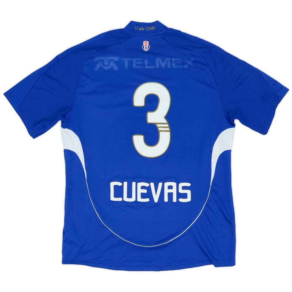 2009 Universidad de Chile Home Shirt Cuevas #3 - 3/10 - (L)
