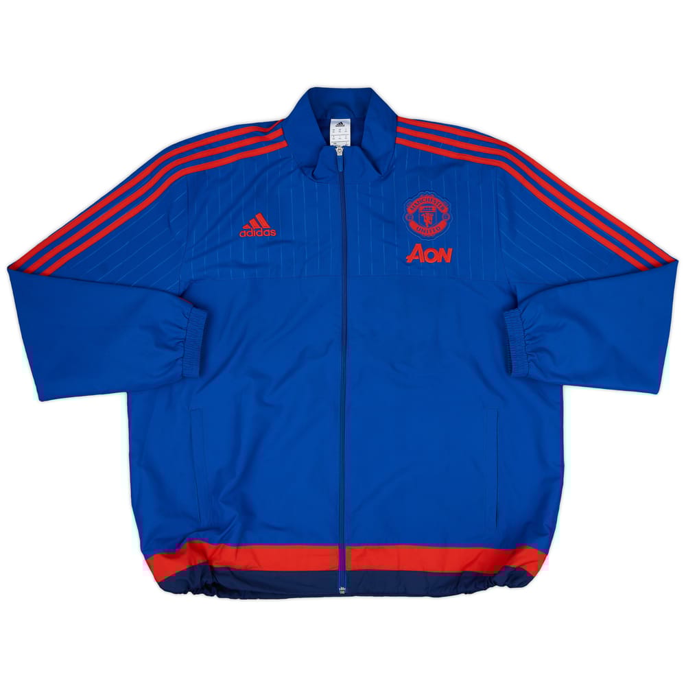 2015-16 Manchester United adidas Track Jacket - 9/10 - (XXL)