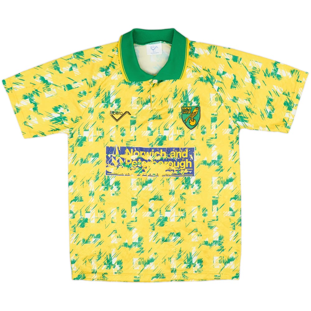 1992-94 Norwich Home Shirt - 4/10 - (S)