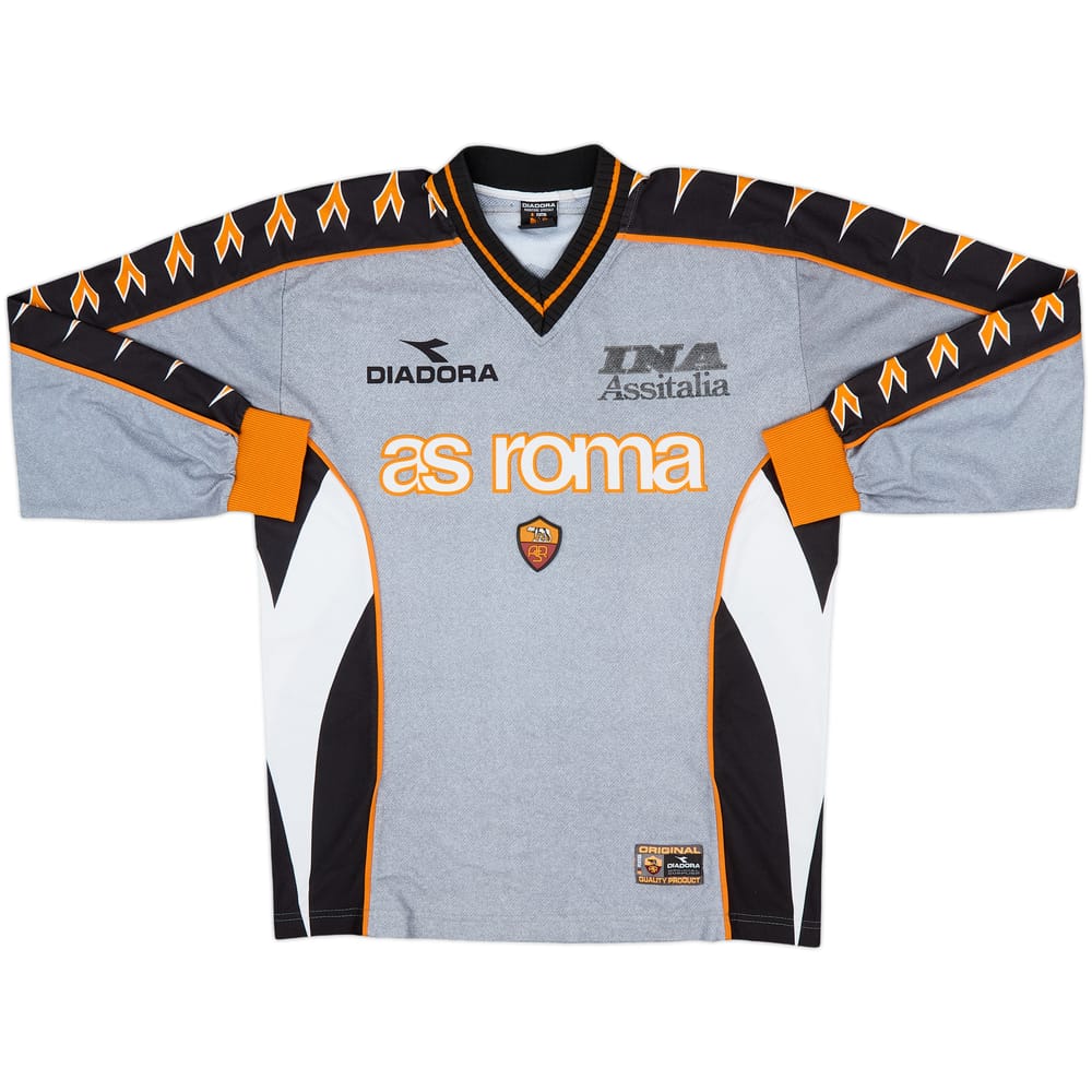 1999-00 Roma Diadora Training L/S Shirt - 7/10 - (L)