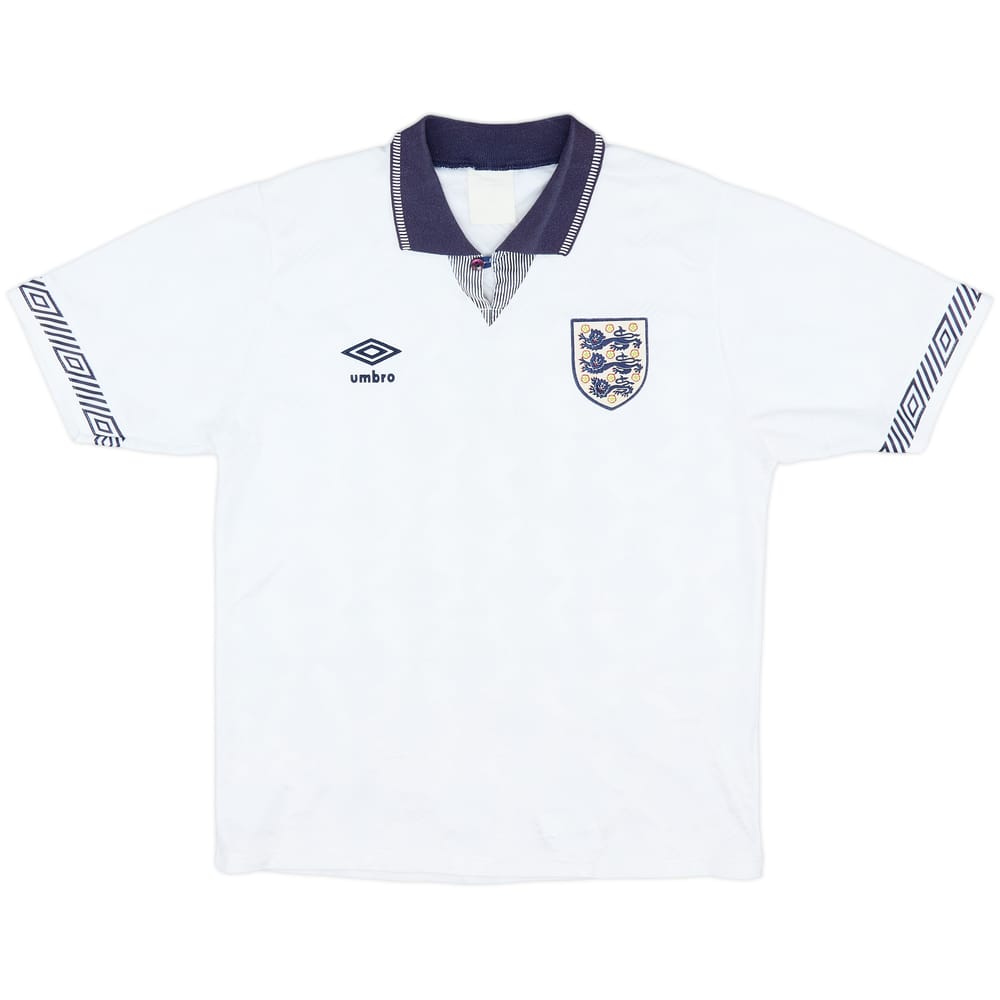 1990-92 England Home Shirt - 9/10 - (XL)