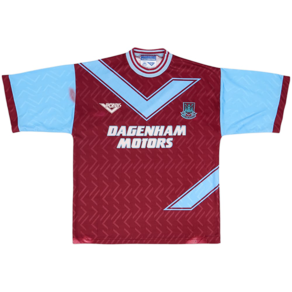 1993-95 West Ham Home Shirt - 6/10 - (L)